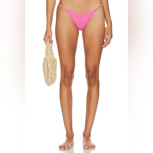 L*Space X Hanna Montazami Devon Bikini Bottom In Bubblegum Size L NWT - Picture 1 of 4
